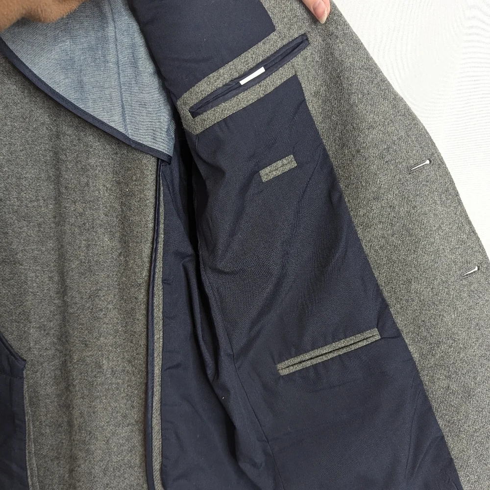 J. Crew Thompson Wool Blend Grey Sport Jacket Size 44R